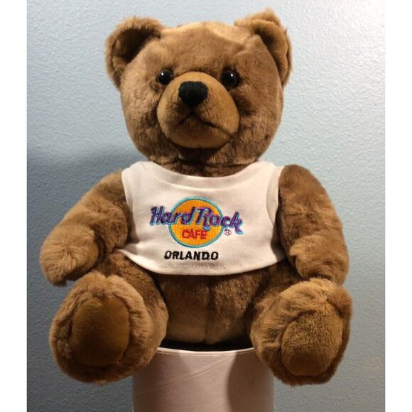 Hard Rock Café Other - Hard Rock Cafe Stuffed Animal Teddy Bear Orlando Florida Plush